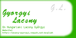 gyorgyi lacsny business card